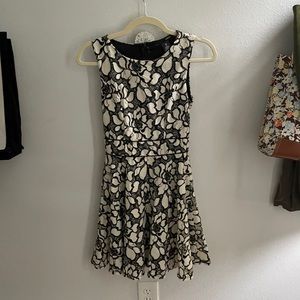 Aqua lace work dress